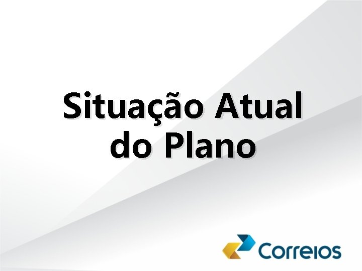 Situação Atual do Plano 