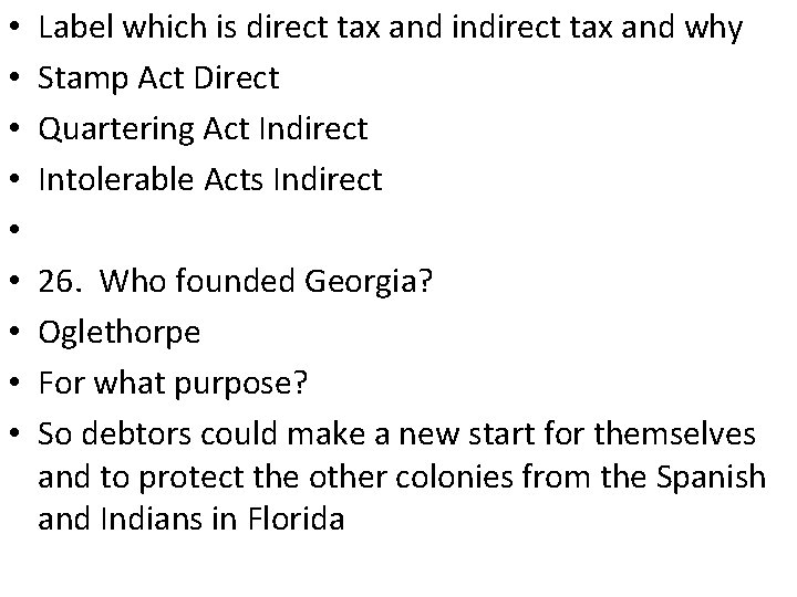  • • • Label which is direct tax and indirect tax and why