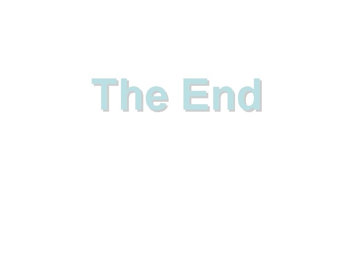 The End 