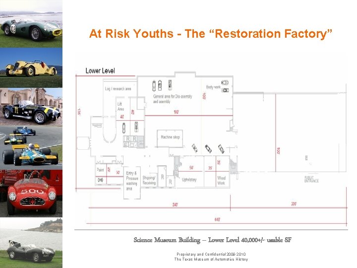 At Risk Youths - The “Restoration Factory” Science Museum Building – Lower Level 40,