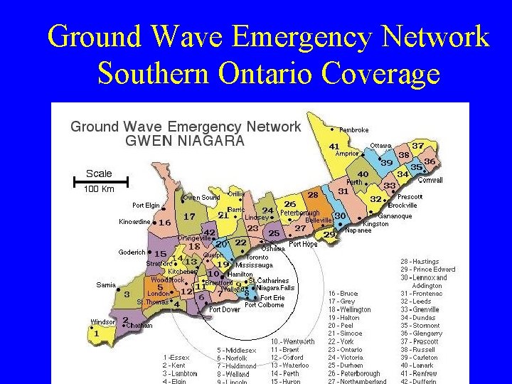 Ground Wave Emergency Network Southern Ontario Coverage 