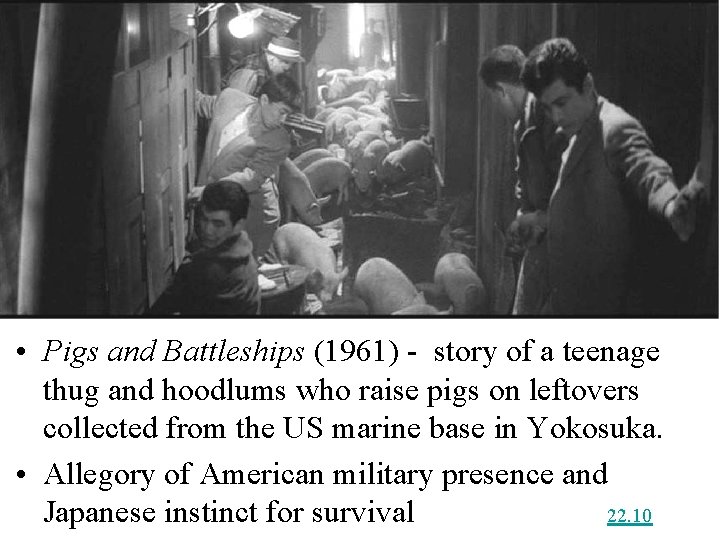  • Pigs and Battleships (1961) - story of a teenage thug and hoodlums