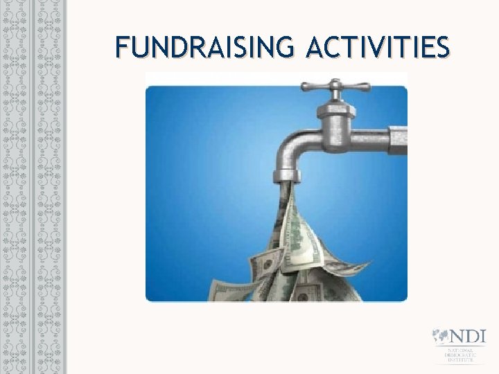 FUNDRAISING ACTIVITIES 
