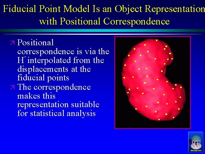 Fiducial Point Model Is an Object Representation with Positional Correspondence ä Positional correspondence is