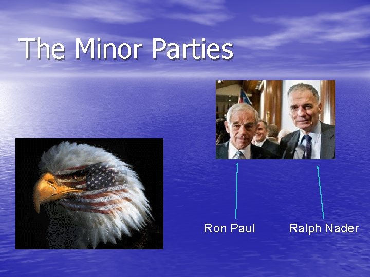 The Minor Parties Ron Paul Ralph Nader 