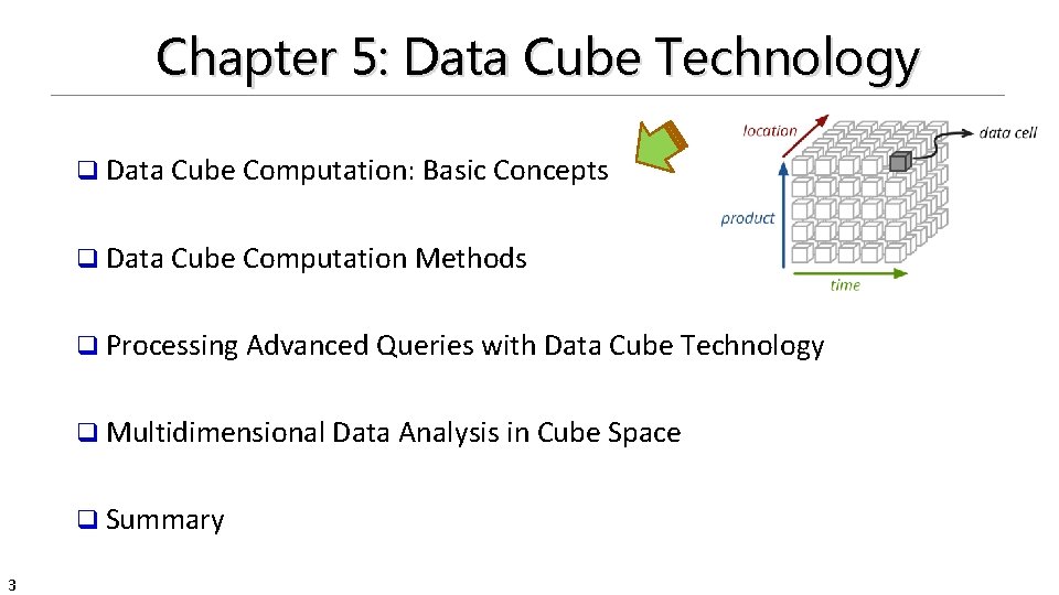 Chapter 5: Data Cube Technology q Data Cube Computation: Basic Concepts q Data Cube