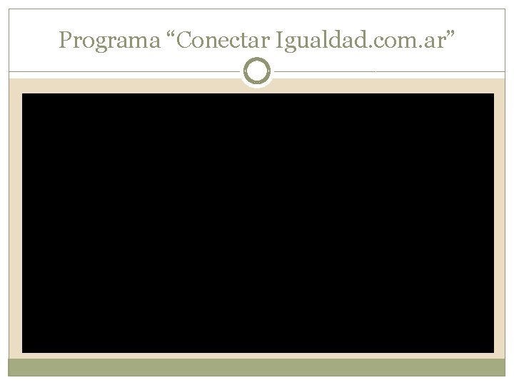 Programa “Conectar Igualdad. com. ar” 