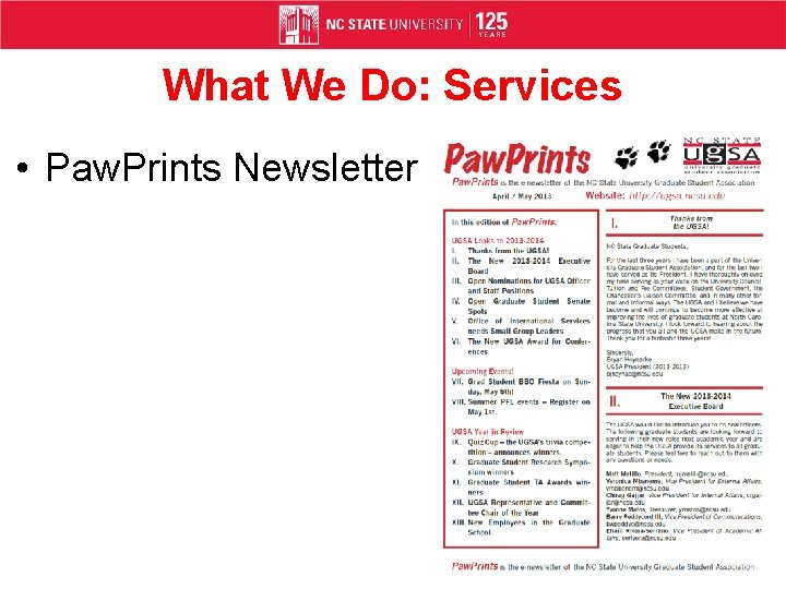 What We Do: Services • Paw. Prints Newsletter 