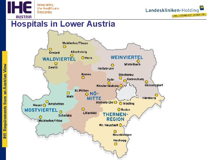 IHE Requirements from an Austrian View Hospitals in Lower Austria 6 www. lknoe. at