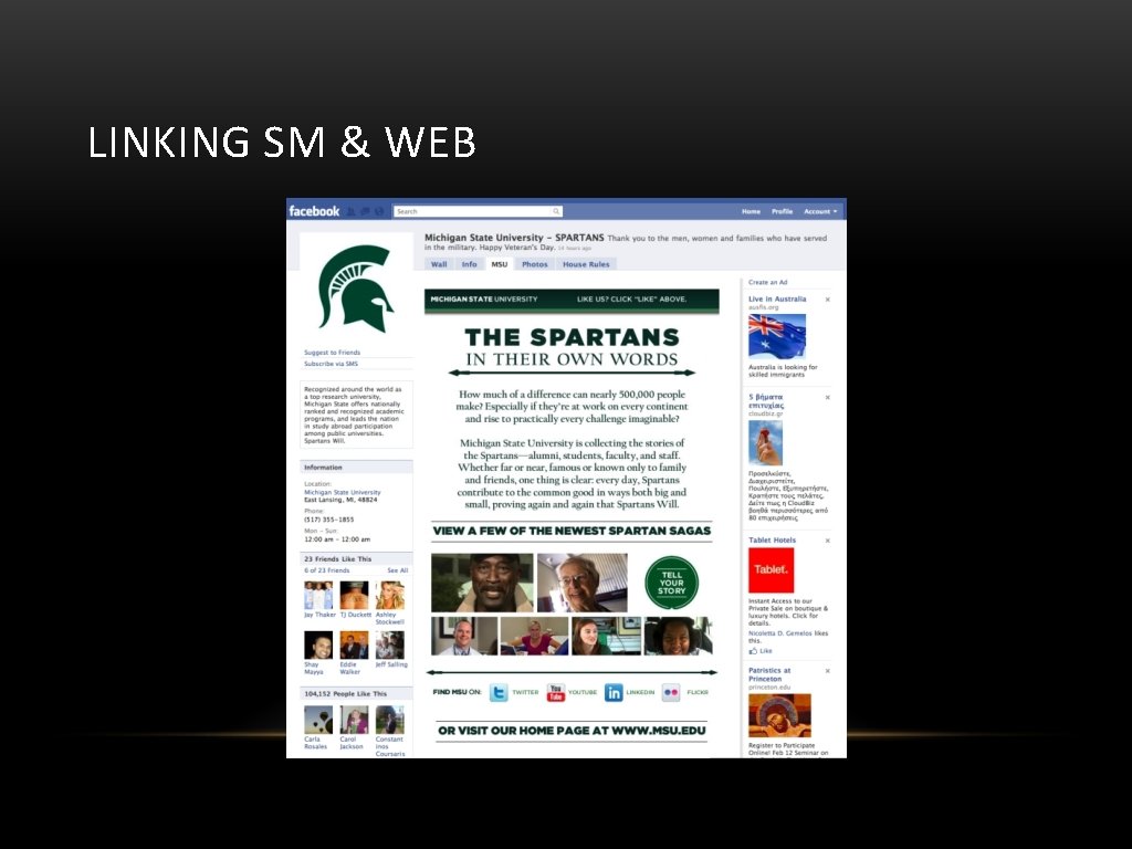 LINKING SM & WEB 