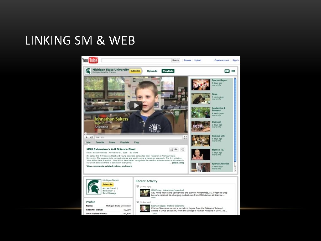 LINKING SM & WEB 