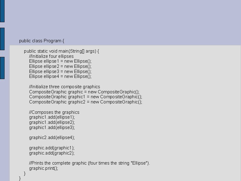 public class Program { public static void main(String[] args) { //Initialize four ellipses Ellipse