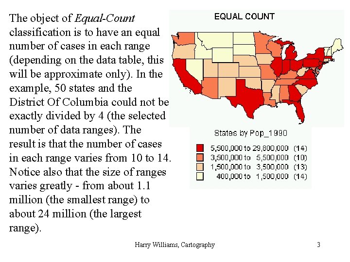 The object of Equal-Count classification is to have an equal number of cases in