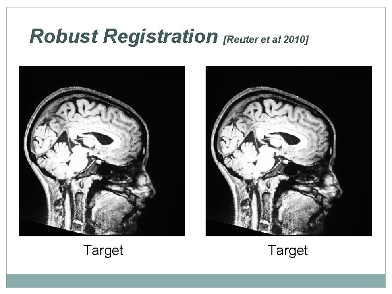 Robust Registration [Reuter et al 2010] Target 