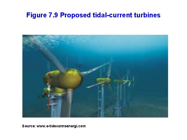 Figure 7. 9 Proposed tidal-current turbines Source: www. e-tidevannsenergi. com 