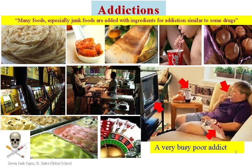 Addictions “Many foods, especially junk foods are added with ingredients for addiction similar to Addictions “Many foods, especially junk foods are added with ingredients for addiction similar to