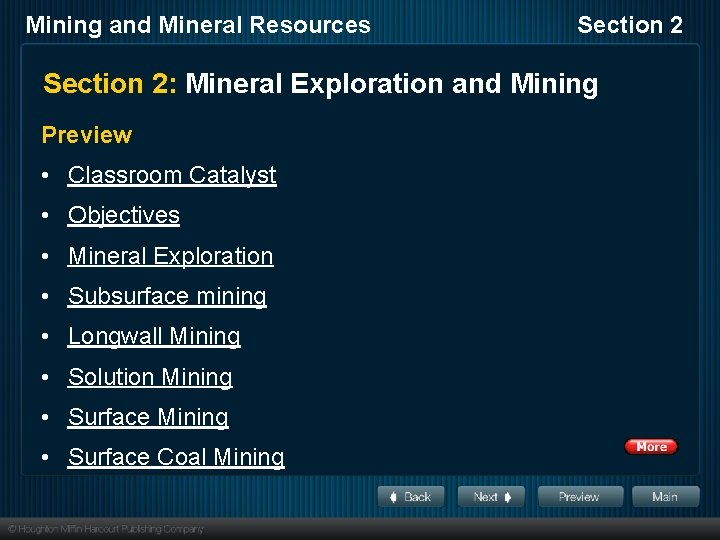 Mining and Mineral Resources Section 2: Mineral Exploration and Mining Preview • Classroom Catalyst