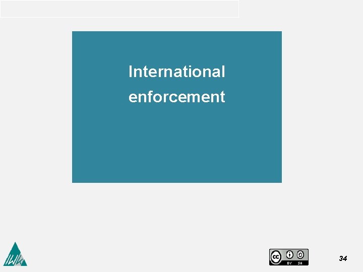 International enforcement 34 
