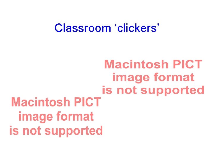 Classroom ‘clickers’ 