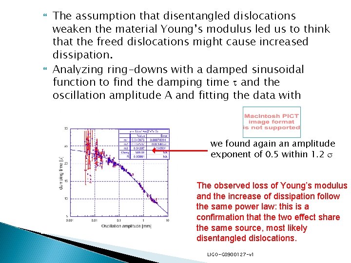  The assumption that disentangled dislocations weaken the material Young’s modulus led us to