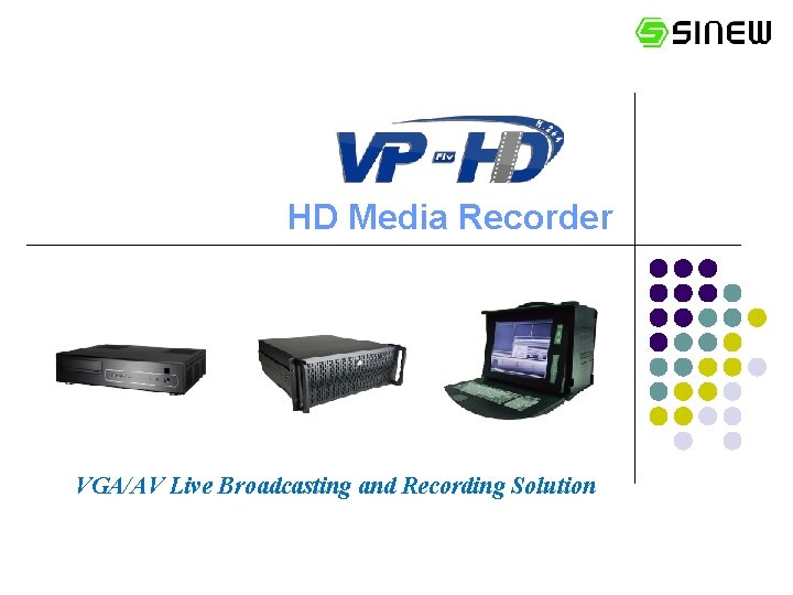 HD Media Recorder VGA/AV Live Broadcasting and Recording Solution 