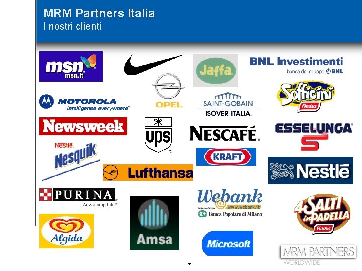 MRM Partners Italia I nostri clienti 4 