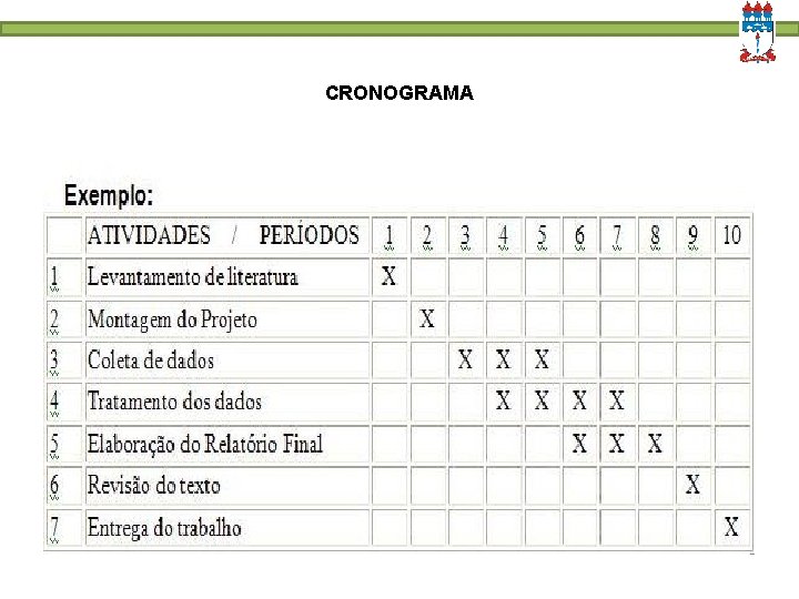 CRONOGRAMA CRONOGRAMA