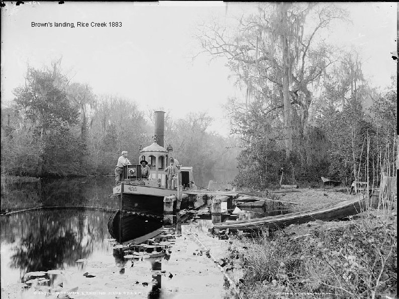 Brown's landing, Rice Creek 1883 