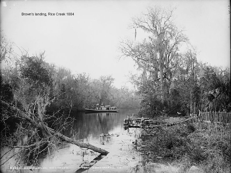 Brown's landing, Rice Creek 1884 