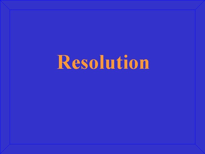 Resolution 