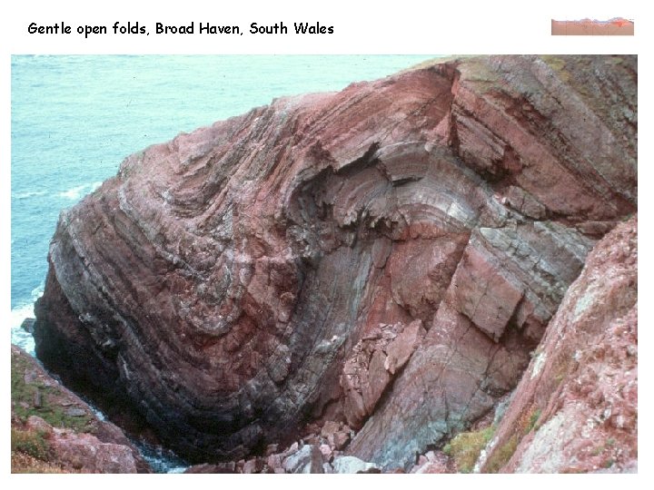 Gentle open folds, Broad Haven, South Wales 