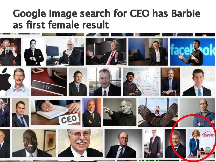 Google Image search for CEO has Barbie as first female result 