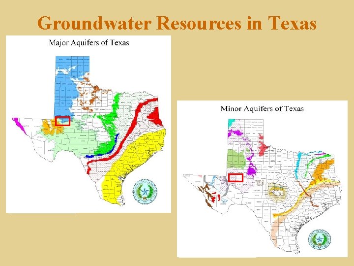 Groundwater Resources in Texas 
