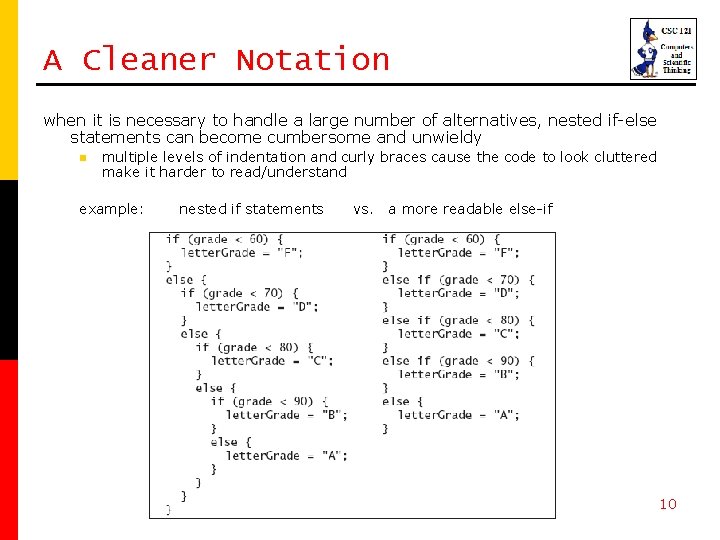 A Cleaner Notation when it is necessary to handle a large number of alternatives, A Cleaner Notation when it is necessary to handle a large number of alternatives,