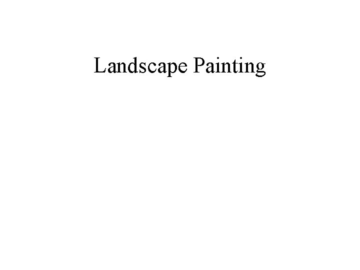 Landscape Painting 