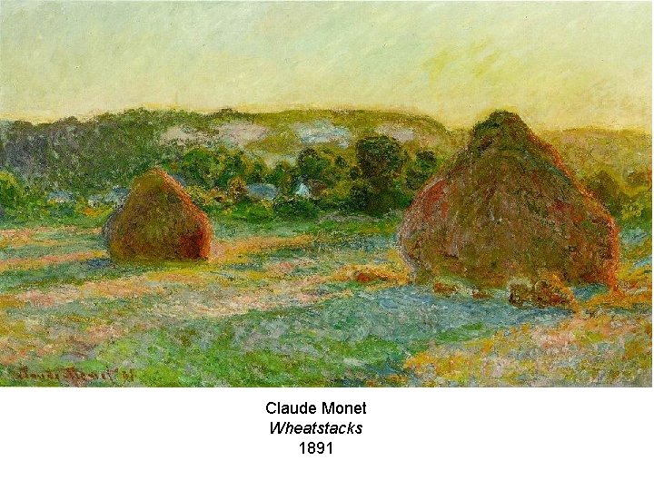 Claude Monet Wheatstacks 1891 