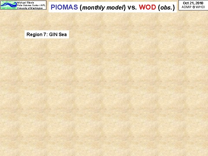 Michael Steele Polar Science Center / APL University of Washington PIOMAS (monthly model) vs. Michael Steele Polar Science Center / APL University of Washington PIOMAS (monthly model) vs.
