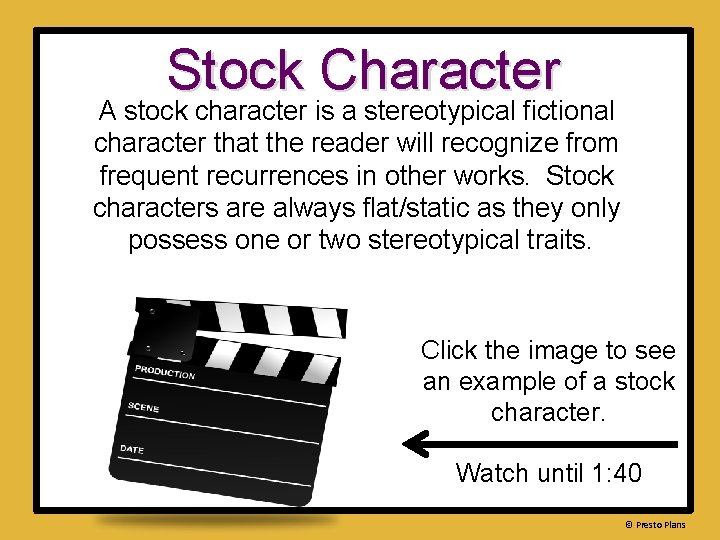 Stock Character Types Character Understanding Literary Terms Antagonist Protagonist Dynamic ...