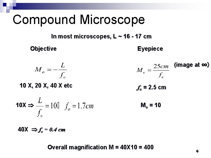 Optical systems Magnifier microscope telescope binoculars Hecht 5