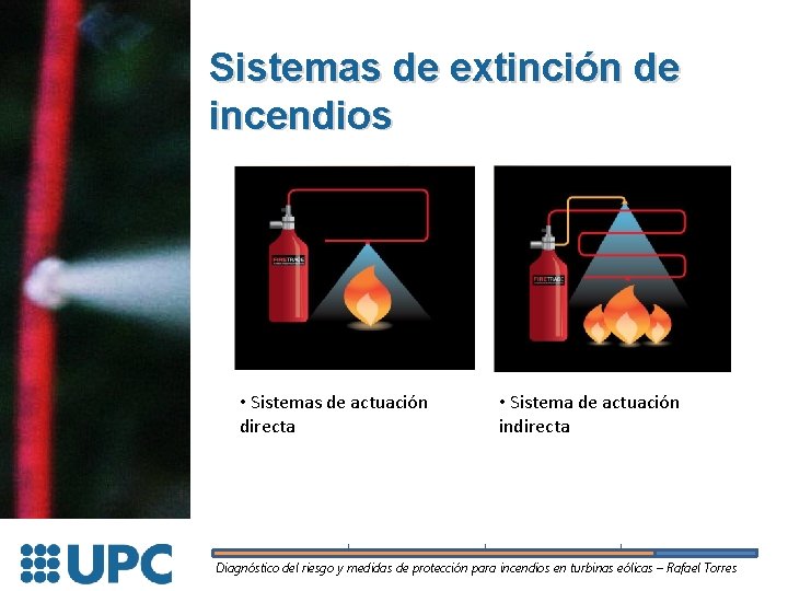 Sistemas de extinción de incendios • Sistemas de actuación directa • Sistema de actuación