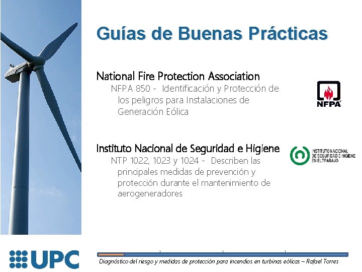 Guías de Buenas Prácticas National Fire Protection Association NFPA 850 - Identificación y Protección