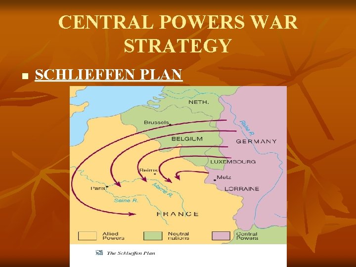 CENTRAL POWERS WAR STRATEGY n SCHLIEFFEN PLAN 