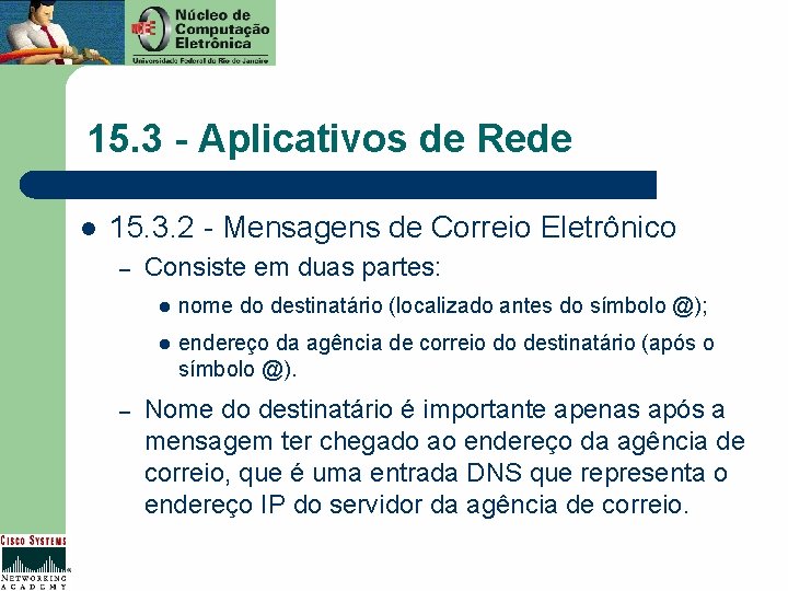 15. 3 - Aplicativos de Rede l 15. 3. 2 - Mensagens de Correio