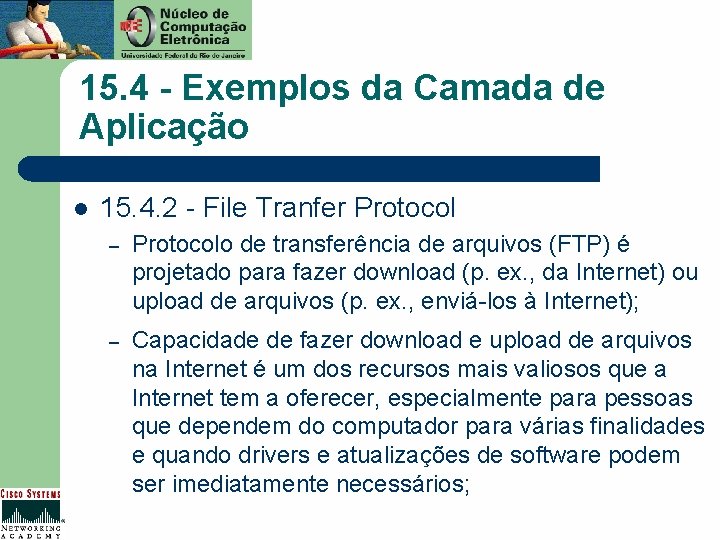 15. 4 - Exemplos da Camada de Aplicação l 15. 4. 2 - File