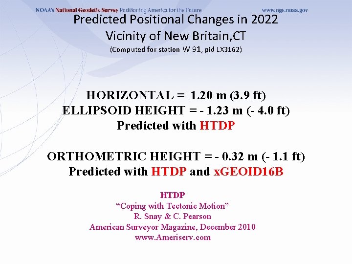 Predicted Positional Changes in 2022 Vicinity of New Britain, CT (Computed for station W