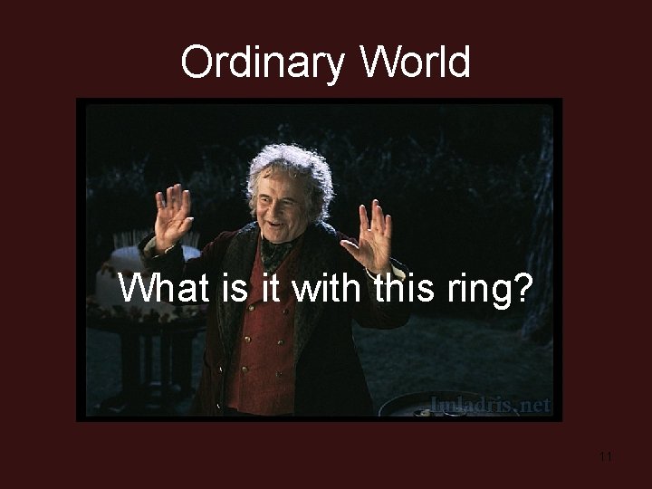 Ordinary World What is it with this ring? 11 