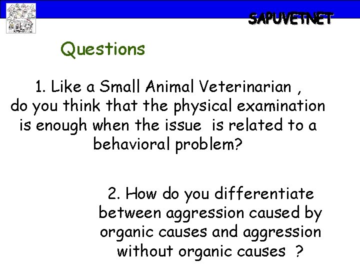 Questions 1. Like a Small Animal Veterinarian , do you think that the physical