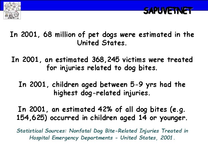 In 2001, 68 million of pet dogs were estimated in the United States. In