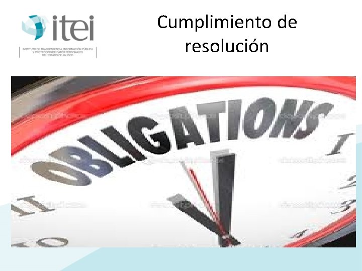 Cumplimiento de resolución 