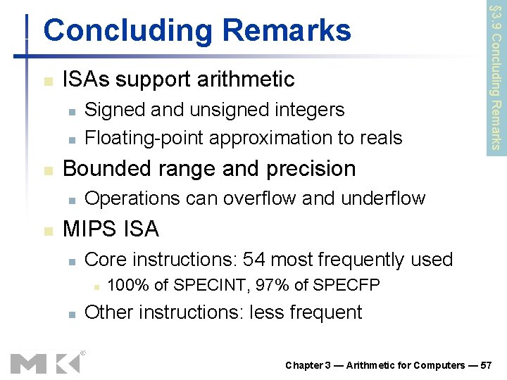 n ISAs support arithmetic n n n Bounded range and precision n n Signed n ISAs support arithmetic n n n Bounded range and precision n n Signed